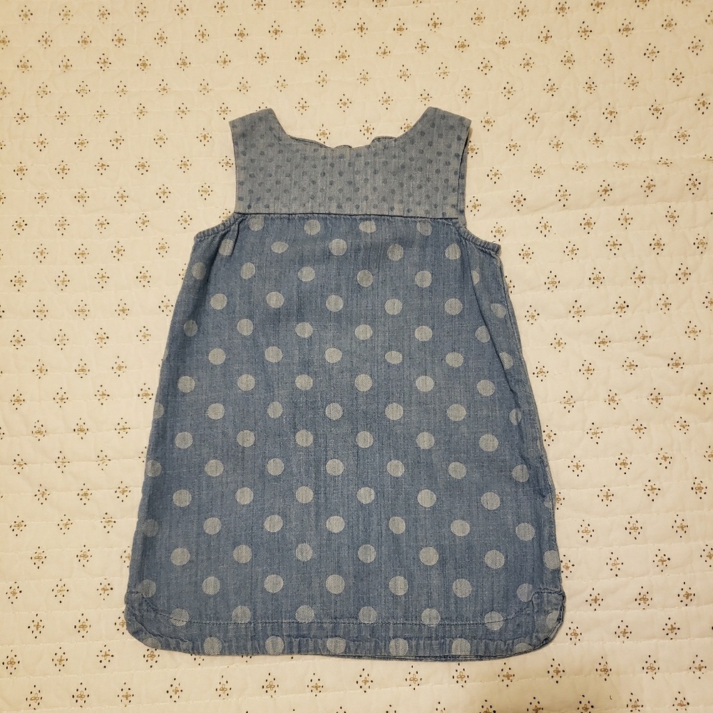 Gap kids poke a dot blue dress